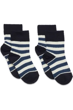 FUB 2-Pack Classic Striped Socks Socks & Tights Socks Navy