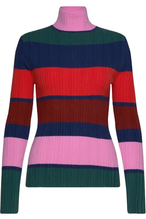 Bobo Choses Multi Stripes Knitted Turtle Neck Tops Knitwear Turtleneck Multi/patterned