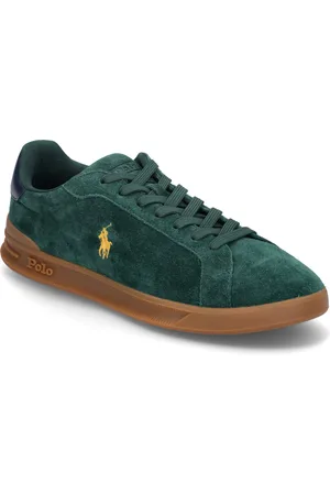 Ralph Lauren Heritage Court Ii Suede Sneaker Matalavartiset Sneakerit Tennarit Green