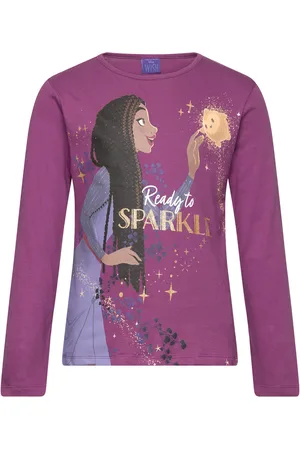 Princesses Tshirt Tops T-shirts Long-sleeved T-shirts Purple
