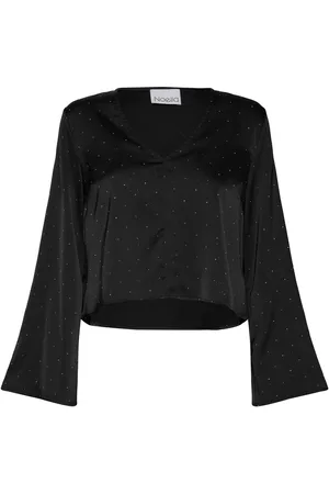 Noella Serafinella Blouse Tops Blouses Long-sleeved Black