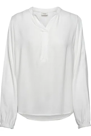 FRANSA Frhaida Bl 1 Tops Blouses Long-sleeved White