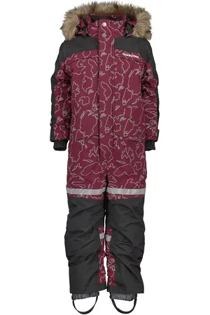 Didriksons Bjärven Kds Cov Se Outerwear Coveralls Snow-ski Coveralls & Sets Burgundy