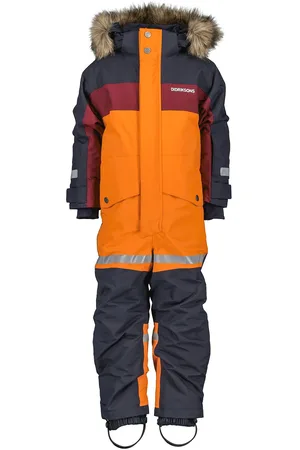 Didriksons Bjärven Kds Cover 3 Outerwear Coveralls Snow-ski Coveralls & Sets Orange