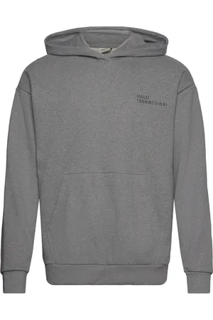 Black Halo Essential Hoodie Sport Sweat-shirts & Hoodies Hoodies Grey