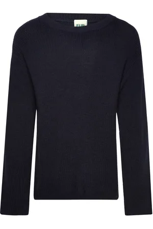 FUB Classic Sweater Tops Knitwear Pullovers Navy