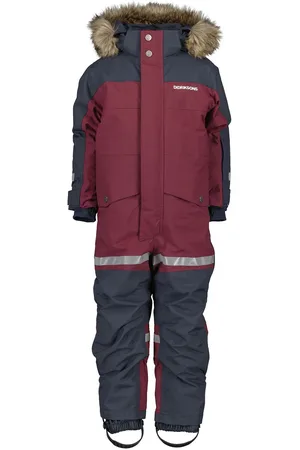Didriksons Bjärven Kds Cover 3 Outerwear Coveralls Snow-ski Coveralls & Sets Burgundy