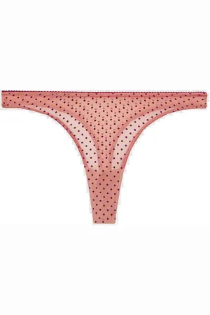 Understatement Mesh Thong Stringit Alusvaatteet Pink