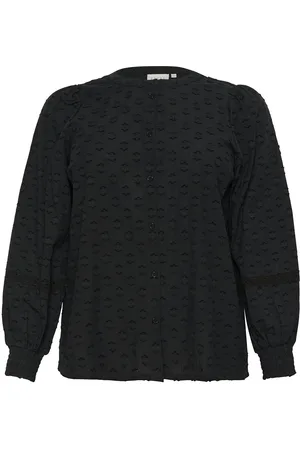 Kaffe Kcloulou Shirt Tops Blouses Long-sleeved Black