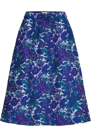 Lollys Laundry Bristolll Midi Skirt Skirts Knee-length & Midi Skirts Blue