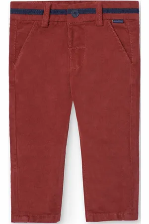Boboli Microcorduroy Trousers For Baby Boy -Bci Bottoms Trousers Red
