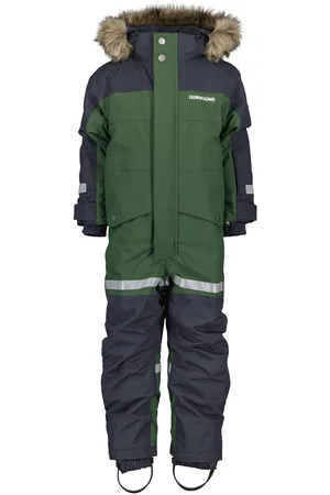 Didriksons Bjärven Kds Cover 3 Outerwear Coveralls Snow-ski Coveralls & Sets Green