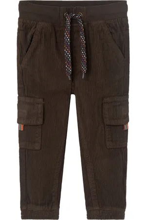Boboli Corduroy Trousers For Baby Boy -Bci Bottoms Trousers Brown