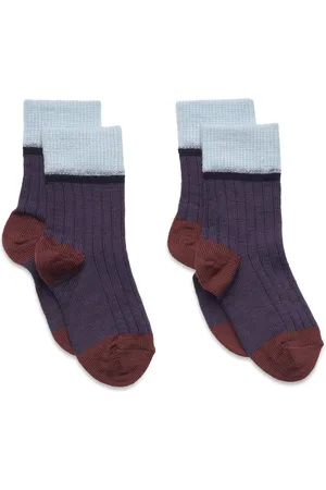 FUB 2-Pack Colour Block Socks Socks & Tights Socks Multi/patterned