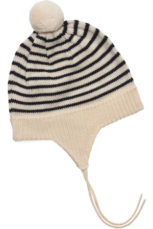 FUB Baby Pompom Hat Accessories Headwear Hats Winter Hats Cream