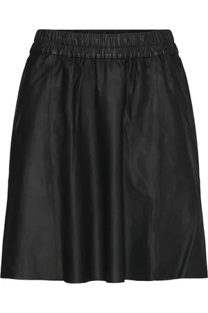 DEPECHE Elenadep Over-Knee Skirt Skirts Short Skirts Black