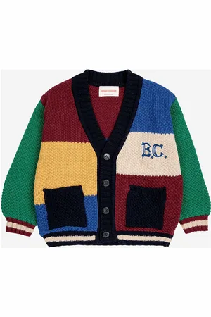 Bobo Choses B.c Vintage Color Block Cardigan Tops Knitwear Cardigans Multi/patterned