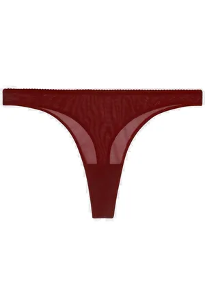 Understatement Mesh Thong Stringit Alusvaatteet Burgundy