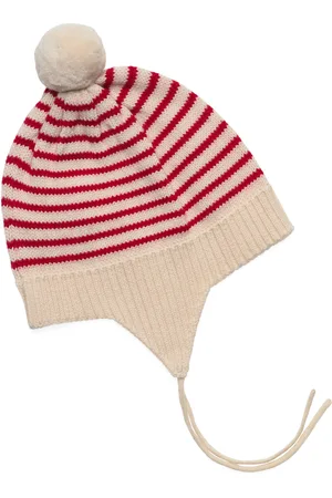 FUB Baby Pompom Hat Accessories Headwear Hats Winter Hats Red