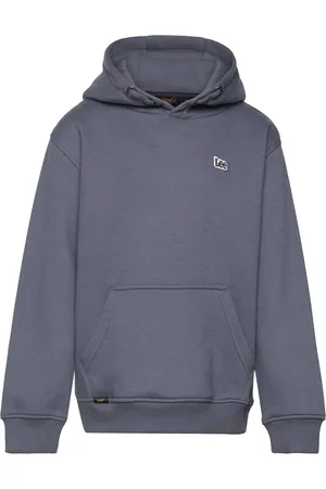 Lee Badge Bb Oth Hoodie Tops Sweat-shirts & Hoodies Hoodies Navy
