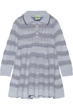 FUB Baby Dress Dresses & Skirts Dresses Casual Dresses Long-sleeved Casual Dresses Grey