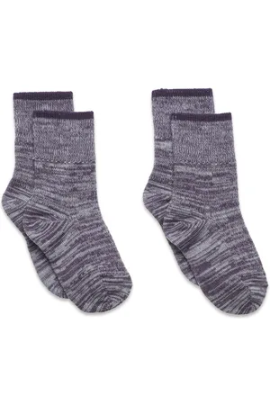 FUB 2-Pack Melange Socks Socks & Tights Socks Purple