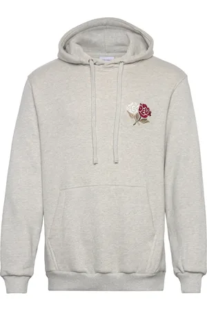 Les Deux Felipe Hoodie Tops Sweat-shirts & Hoodies Hoodies Grey
