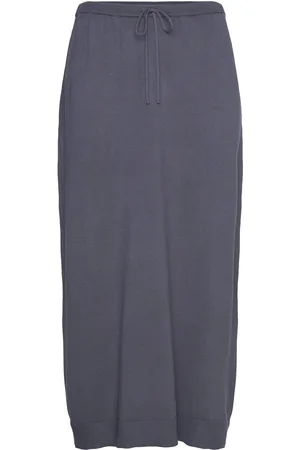 Soft Rebels Srepira Midi Skirt Knit Skirts Knee-length & Midi Skirts Blue