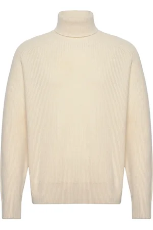 HUGO BOSS C-Evento Tops Knitwear Turtlenecks Cream