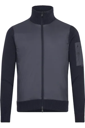 J Lindeberg Beck Knitted Hybrid Jacket Designers Jackets Light Jackets Navy