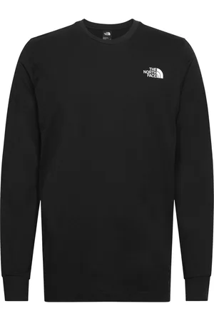 The North Face M L/S Easy Tee Sport Men Sport Clothing Sport Tops Sport Long Sleeved Tops Black