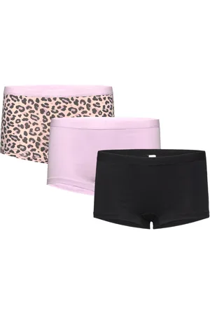Lindex Panties Boxer 3P Leo Night & Underwear Underwear Underpants Pink