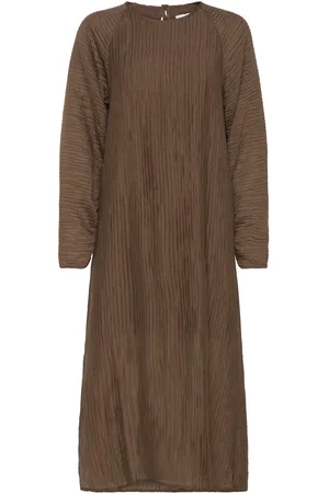 Norr Room Dress Polvipituinen Mekko Brown