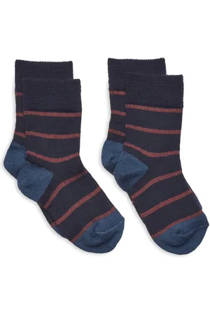 FUB 2-Pack Thin Striped Socks Socks & Tights Socks Multi/patterned
