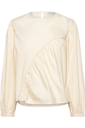 Norr Cest Top Tops Blouses Long-sleeved Cream