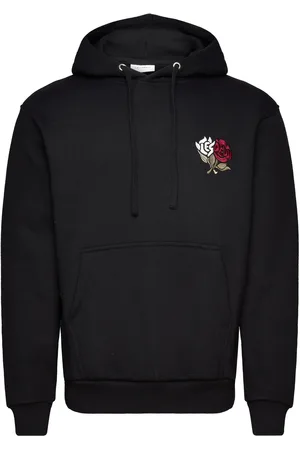 Les Deux Felipe Hoodie Tops Sweat-shirts & Hoodies Hoodies Black