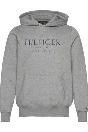 Tommy Hilfiger Big Hilfiger Hoody Tops Sweat-shirts & Hoodies Hoodies Grey
