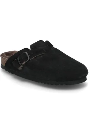 Scholl Sl Fae New F Suede Black Shoes Clogs Black
