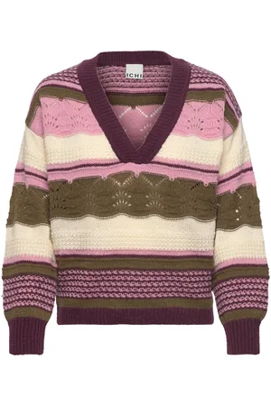 Ichi Ihastra Ls2 Tops Knitwear Jumpers Pink