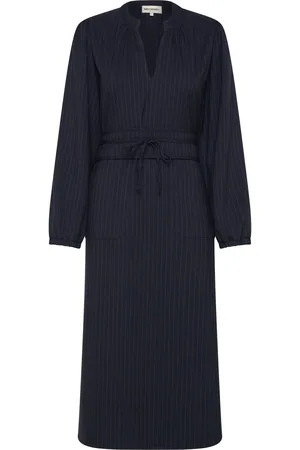 Lollys Laundry Parisll Midi Dress Ls Polvipituinen Mekko Navy