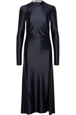 DAY Birger et Mikkelsen Lori - Glossy Stretch Maksimekko Juhlamekko Navy