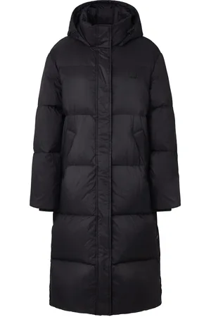 Lexington Eden Long Down Parka Topattu Pitkä Takki Black