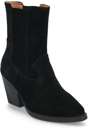 Suncoo Havan Shoes Boots Ankle Boots Ankle Boots With Heel Black