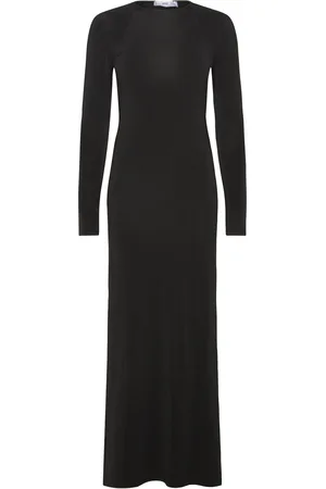 MANGO Long Dress With Open Back Maksimekko Juhlamekko Black