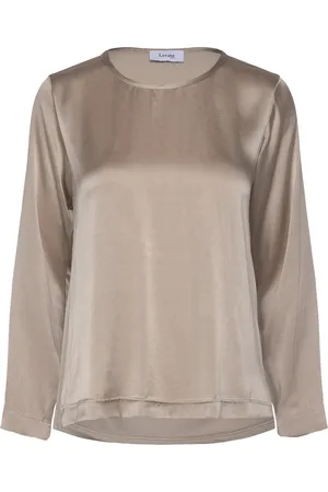 Levete Room Lr-Gunhilda Tops Blouses Long-sleeved Beige