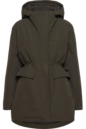Brixtol Leana Outerwear Parka Coats Khaki Green