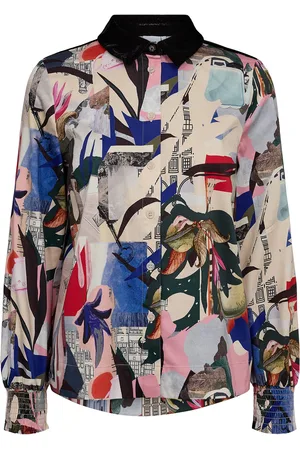 Numph Nuholla Shirt Tops Shirts Long-sleeved Navy