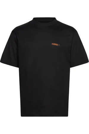 Woodbird Wbbaine Photo Tee Designers T-shirts Short-sleeved Black