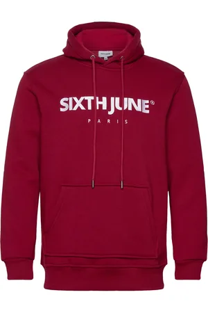 Sixth June Essentiel Ls Hoodie Tops Sweat-shirts & Hoodies Hoodies Red
