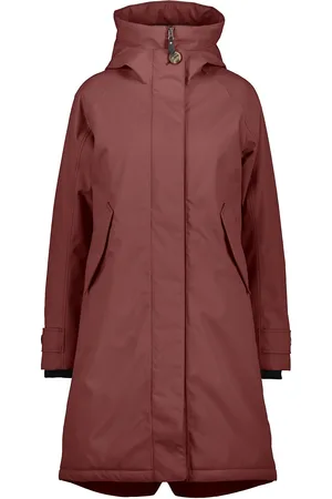 Didriksons Luna Wns Parka 5 Outerwear Parka Coats Burgundy